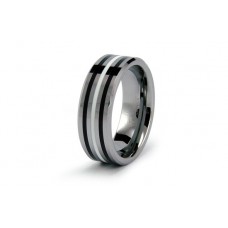 Tungsten Carbide B/W Resin Inlay Ring